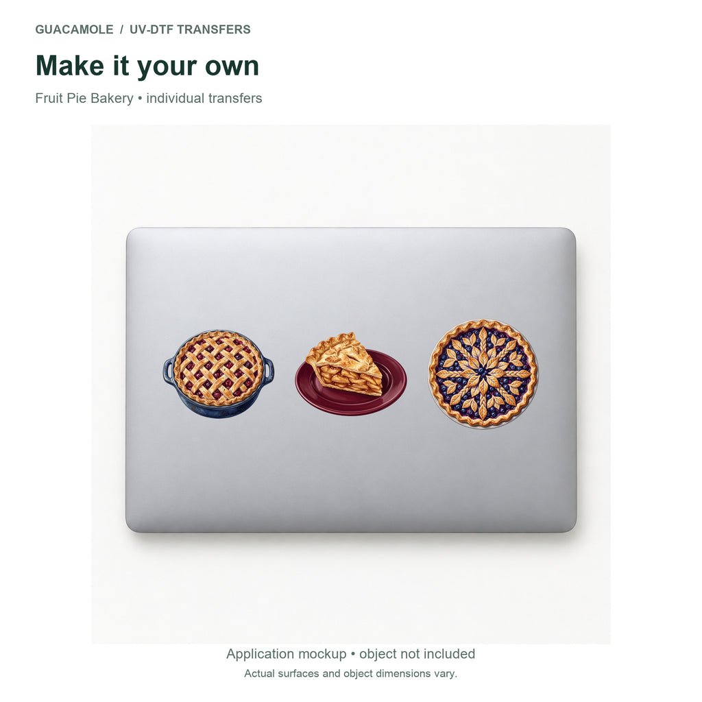 Fruit Pie Bakery — Three designs on a laptop