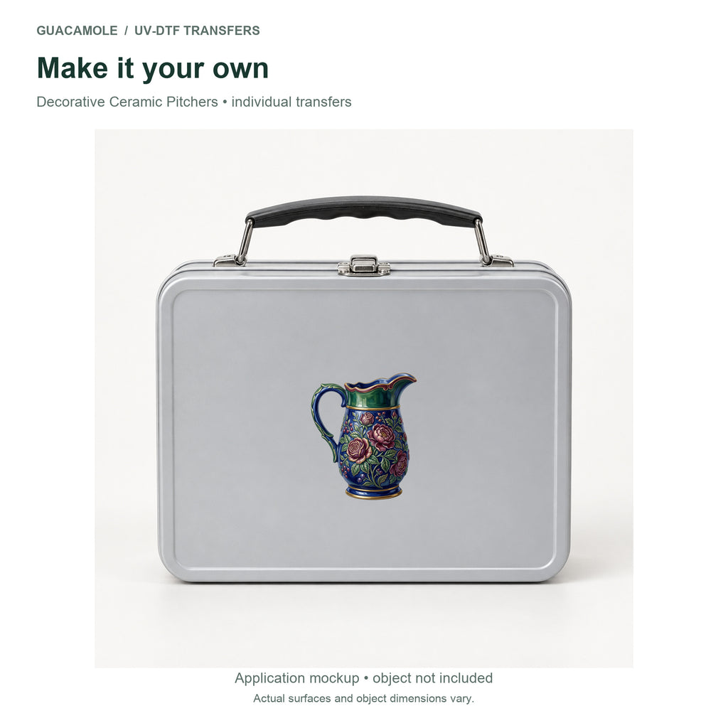 Decorative Ceramic Pitchers — Second application setting