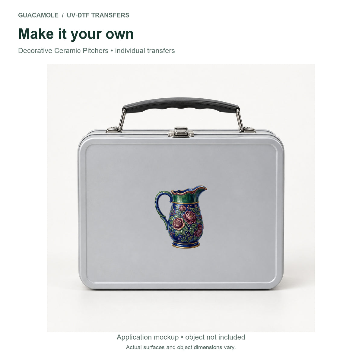Decorative Ceramic Pitchers — Second application setting