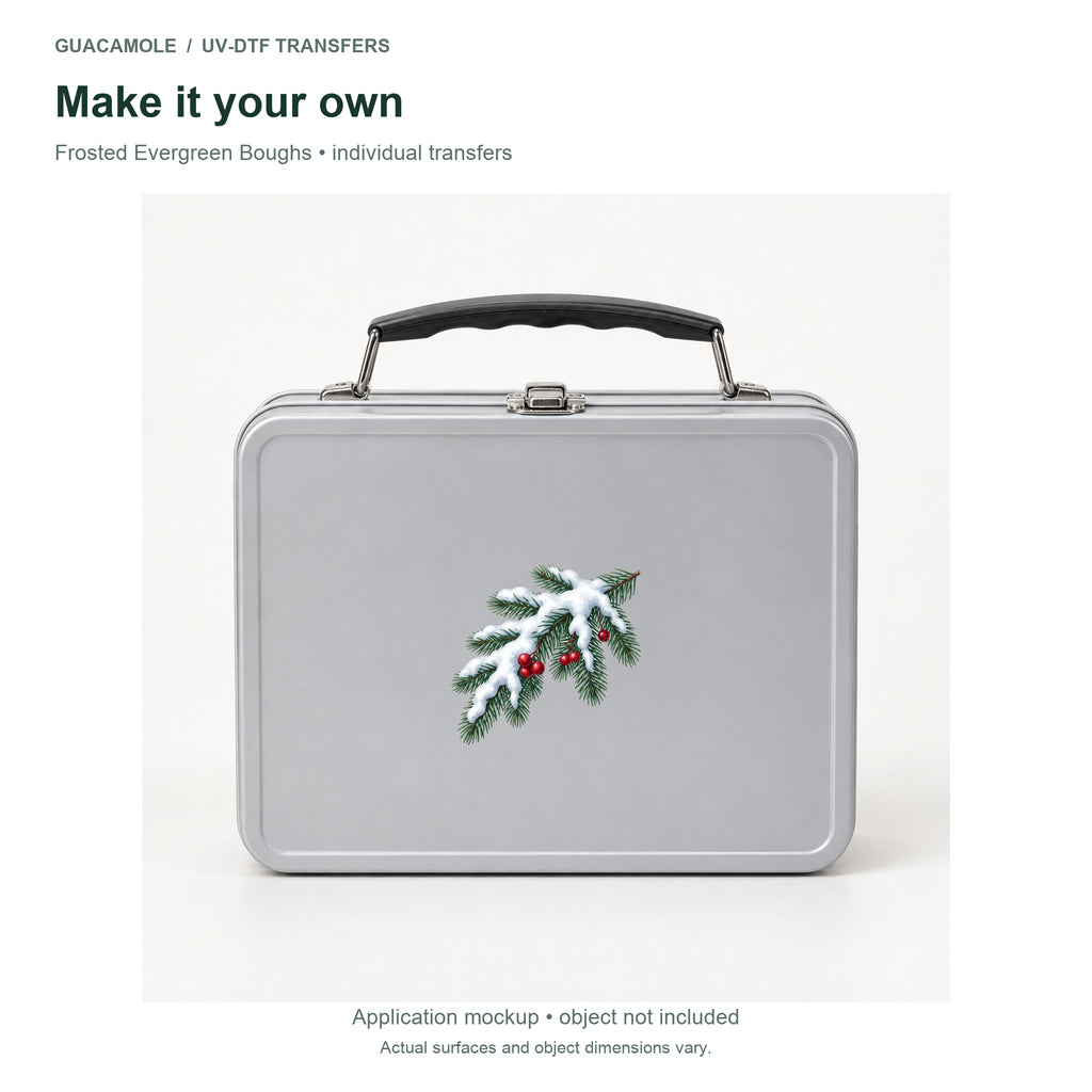 Frosted Evergreen Boughs — Second application setting