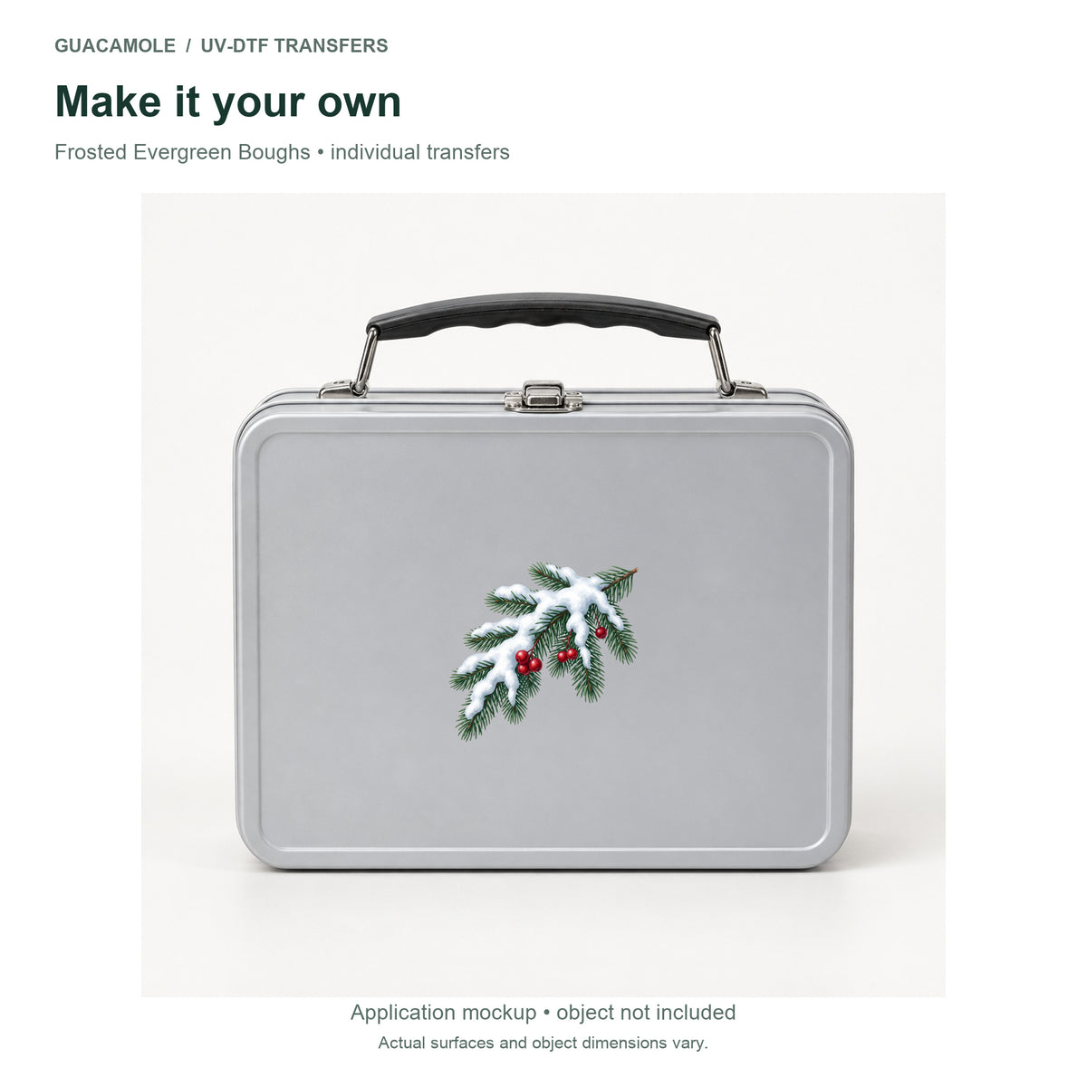 Frosted Evergreen Boughs — Second application setting