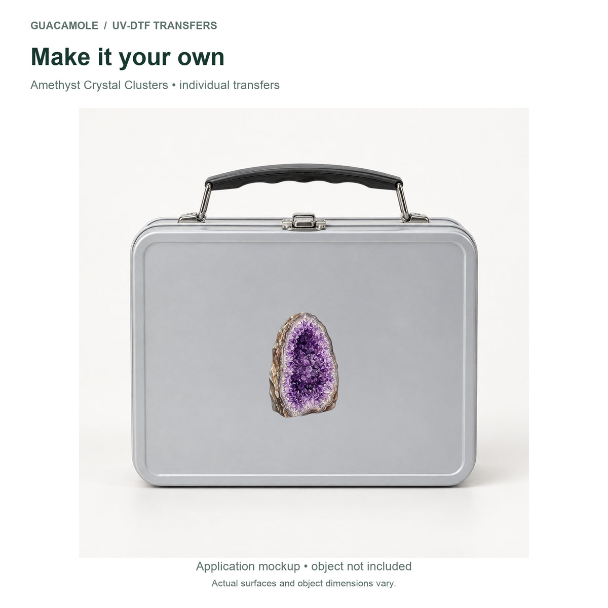 Amethyst Crystal Clusters — Second application setting