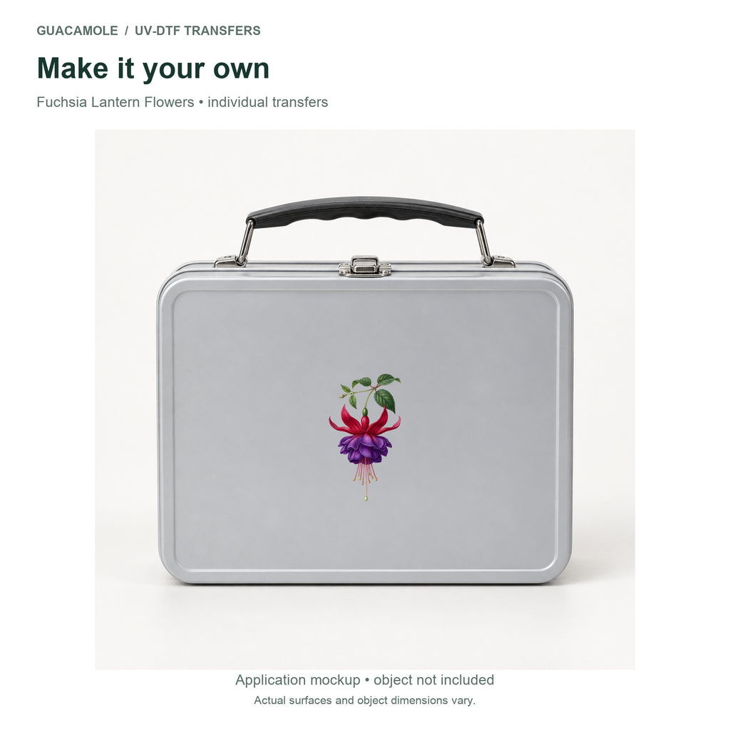 Fuchsia Lantern Flowers — Second application setting