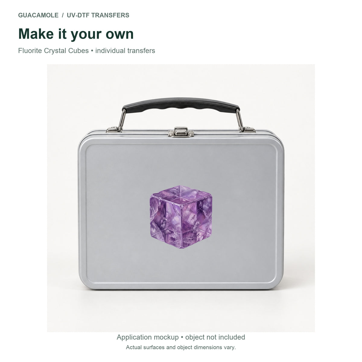 Fluorite Crystal Cubes — Second application setting
