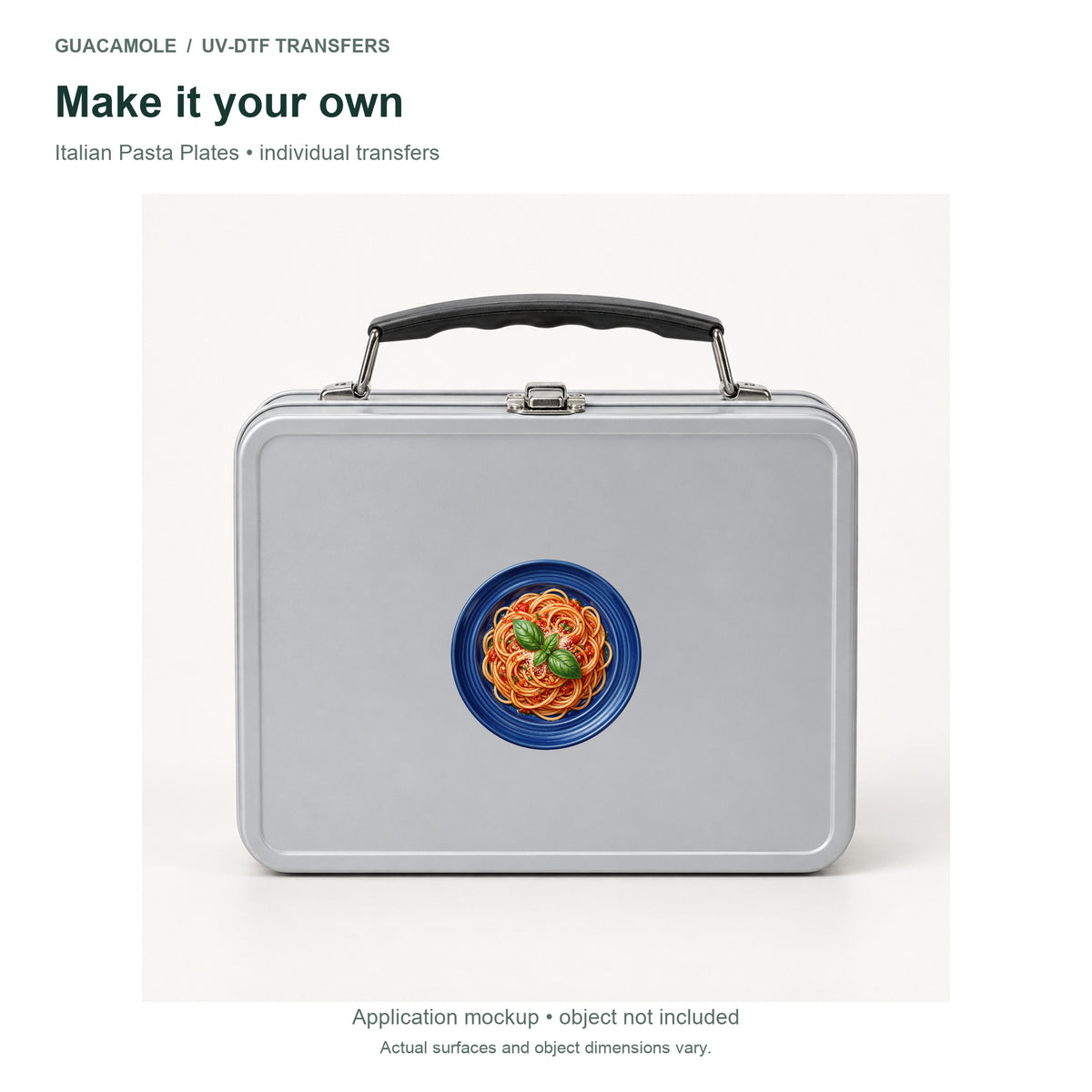 Italian Pasta Plates — Second application setting