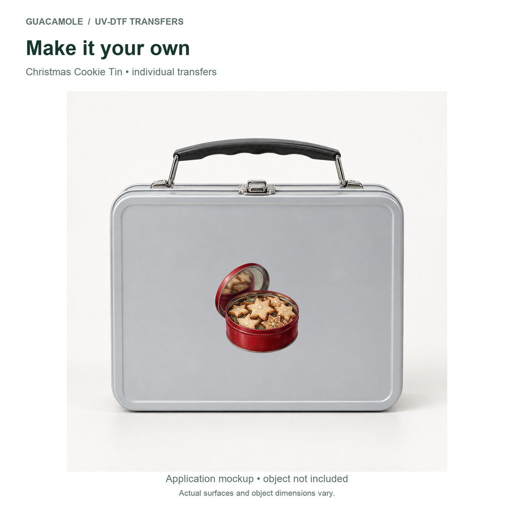 Christmas Cookie Tin — Second application setting