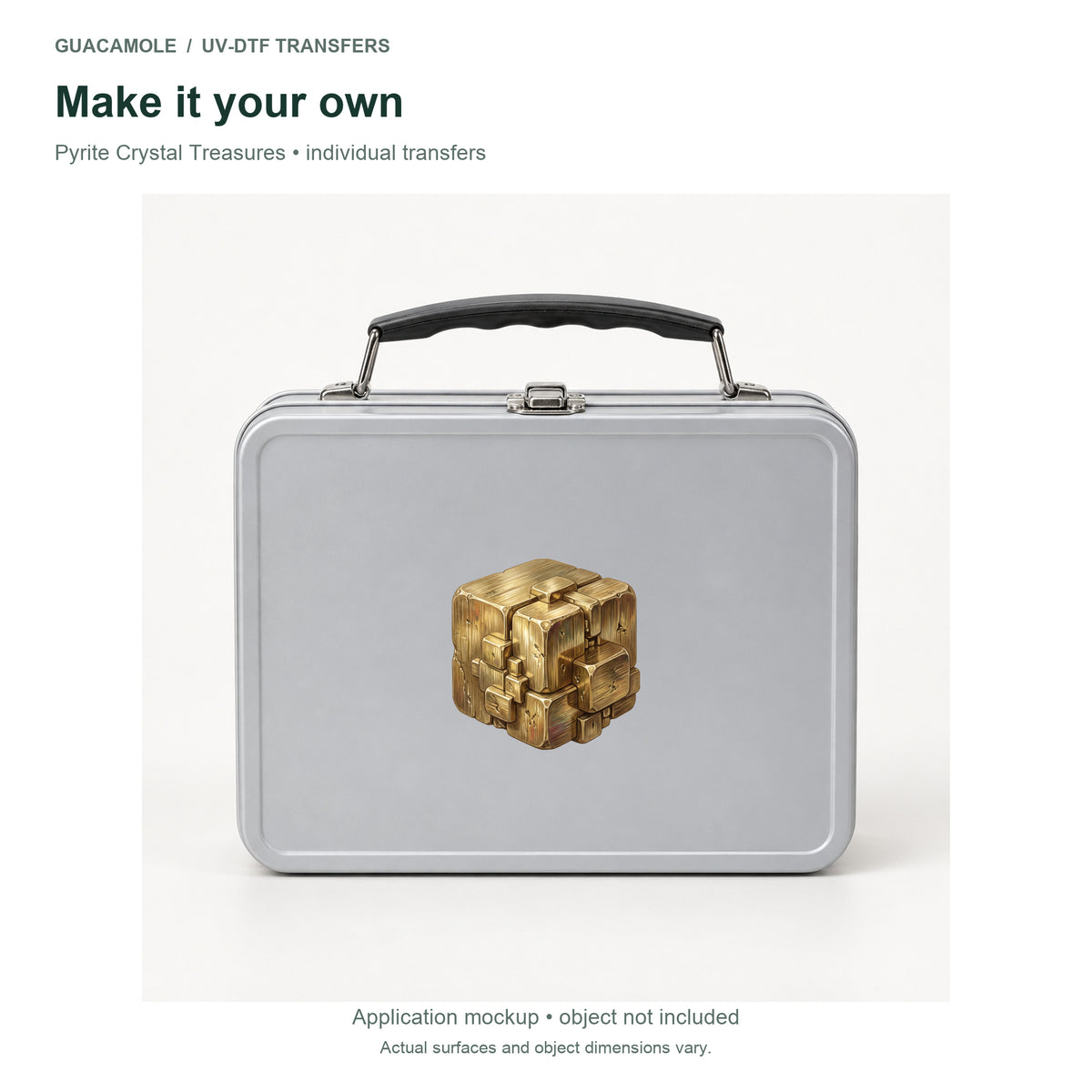 Pyrite Crystal Treasures — Second application setting