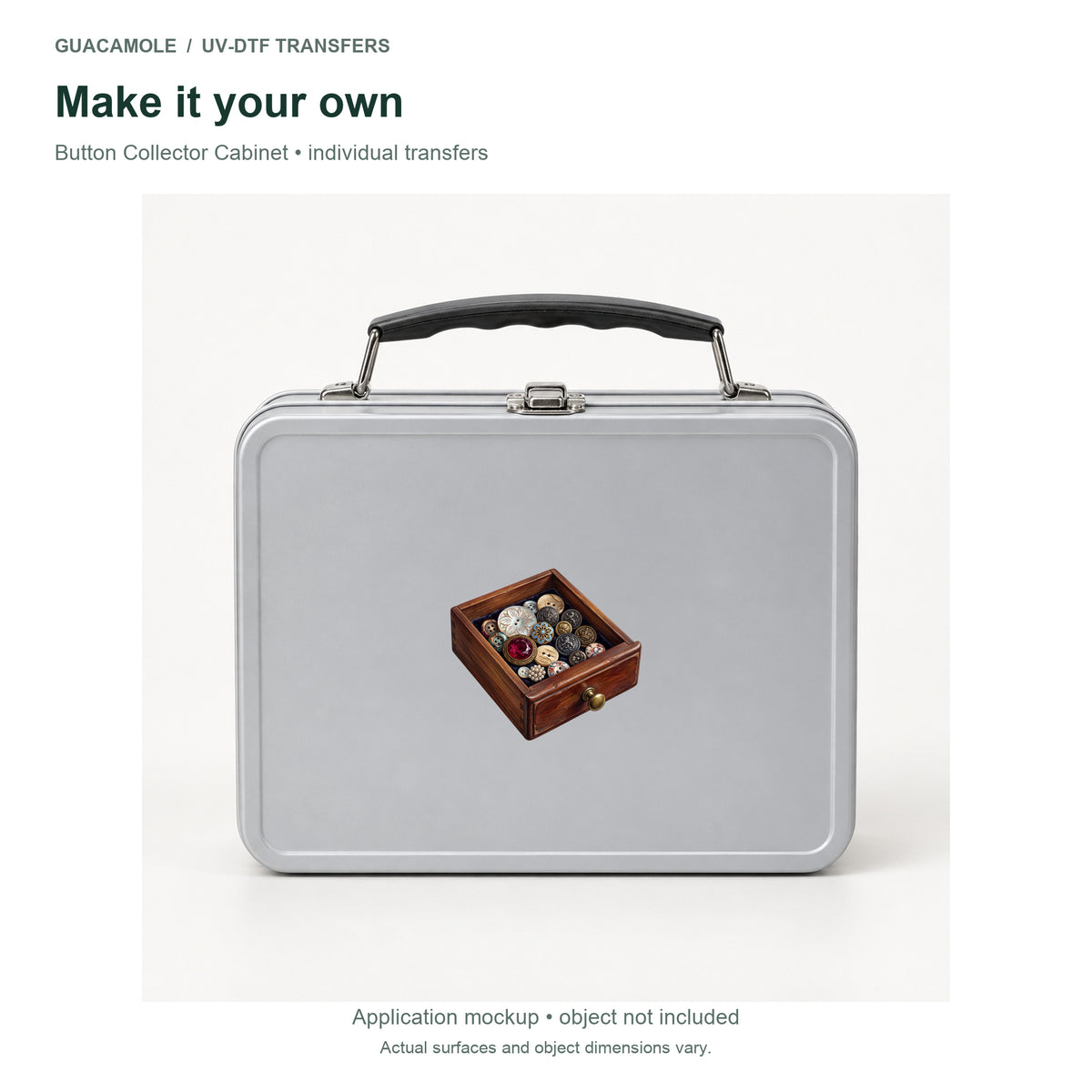 Button Collector Cabinet — Second application setting