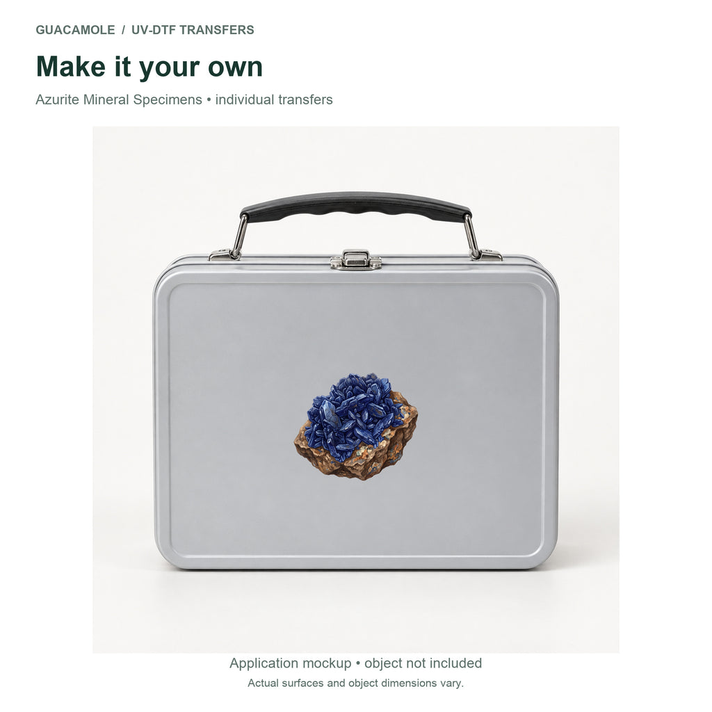 Azurite Mineral Specimens — Second application setting