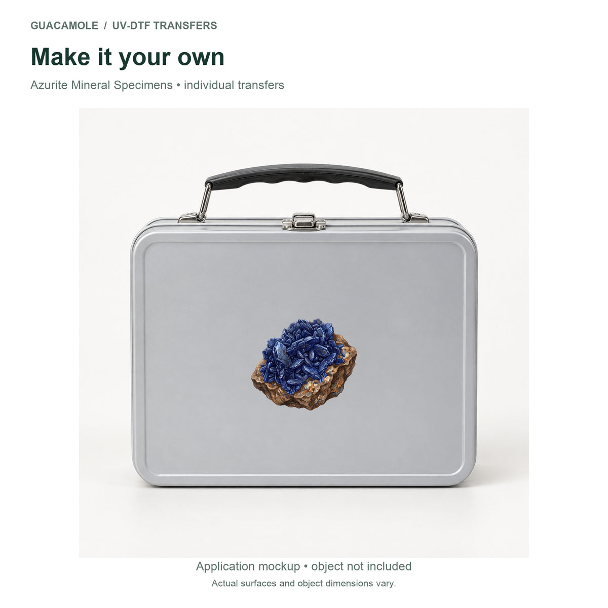 Azurite Mineral Specimens — Second application setting