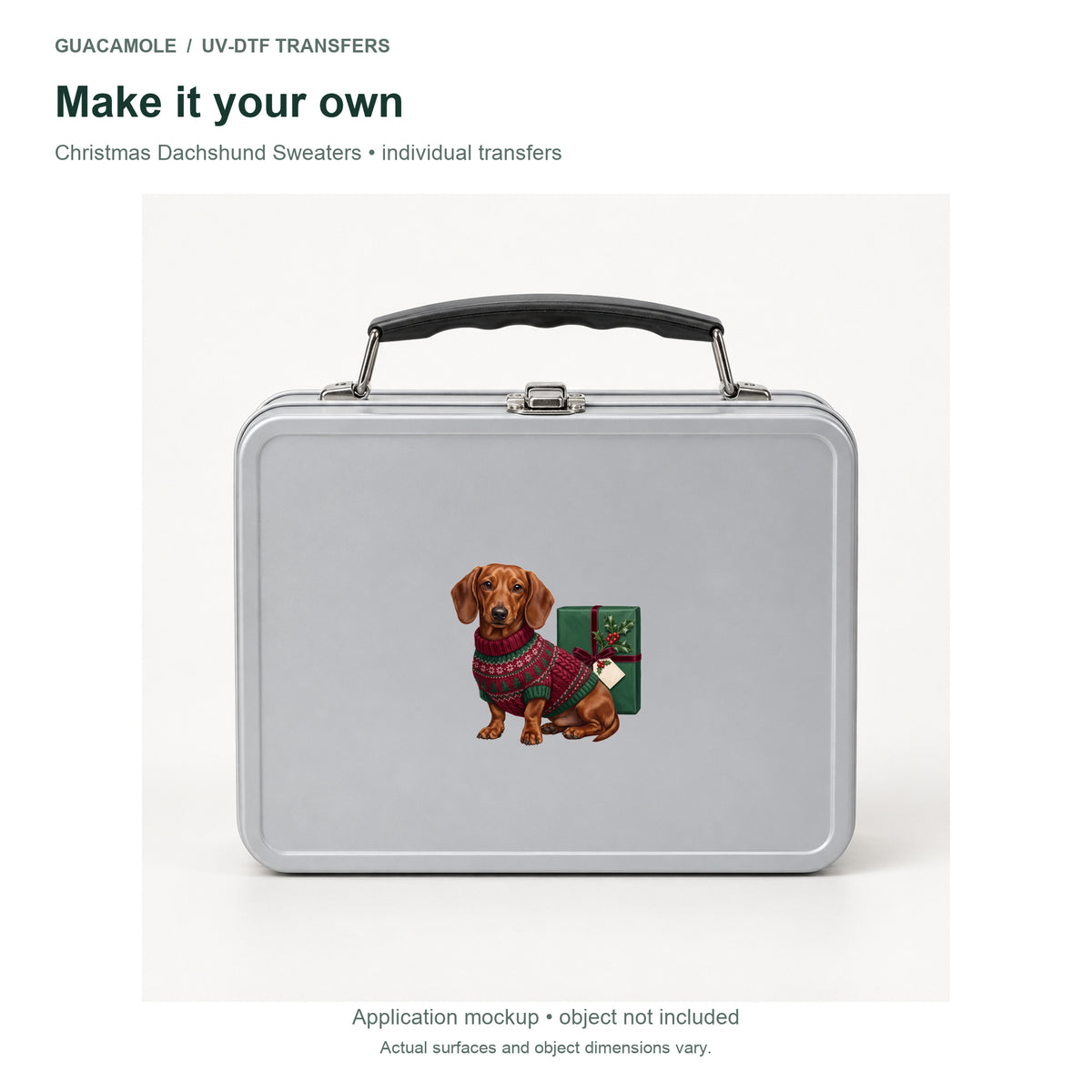 Christmas Dachshund Sweaters — Second application setting