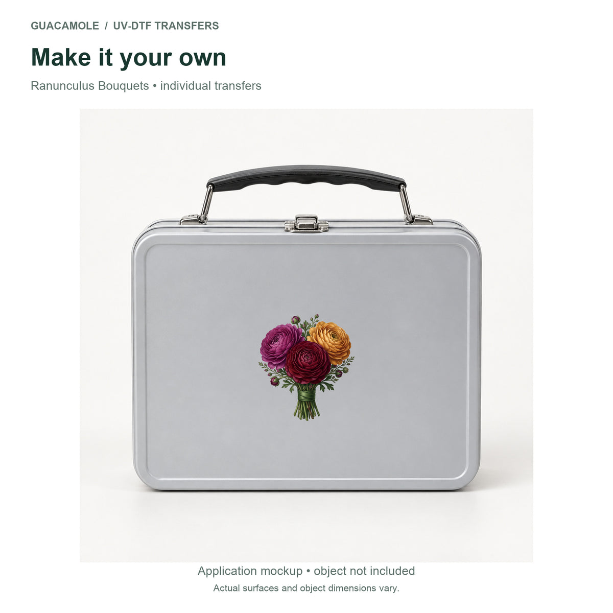 Ranunculus Bouquets — Second application setting