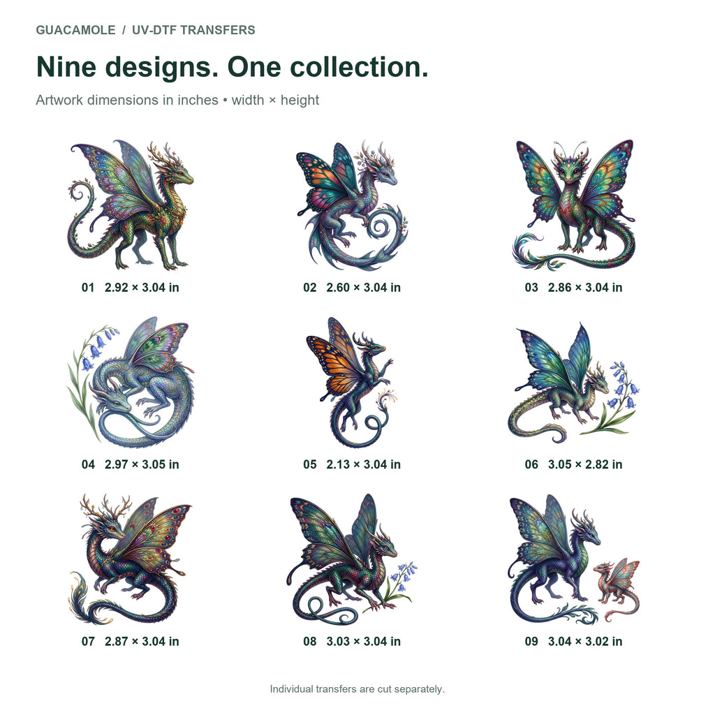 Fairy Dragon Companions — Nine designs and sizes