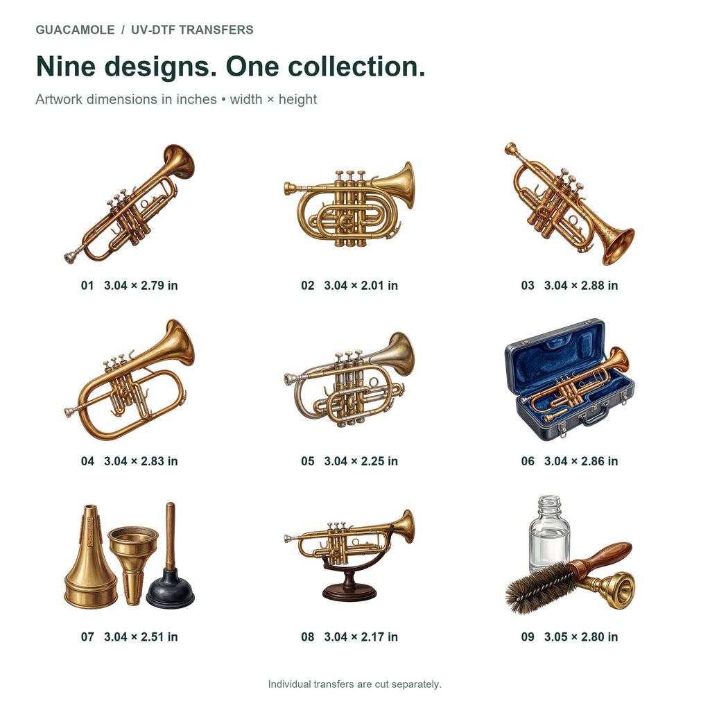 Trumpet Jazz Club — Nine designs and sizes