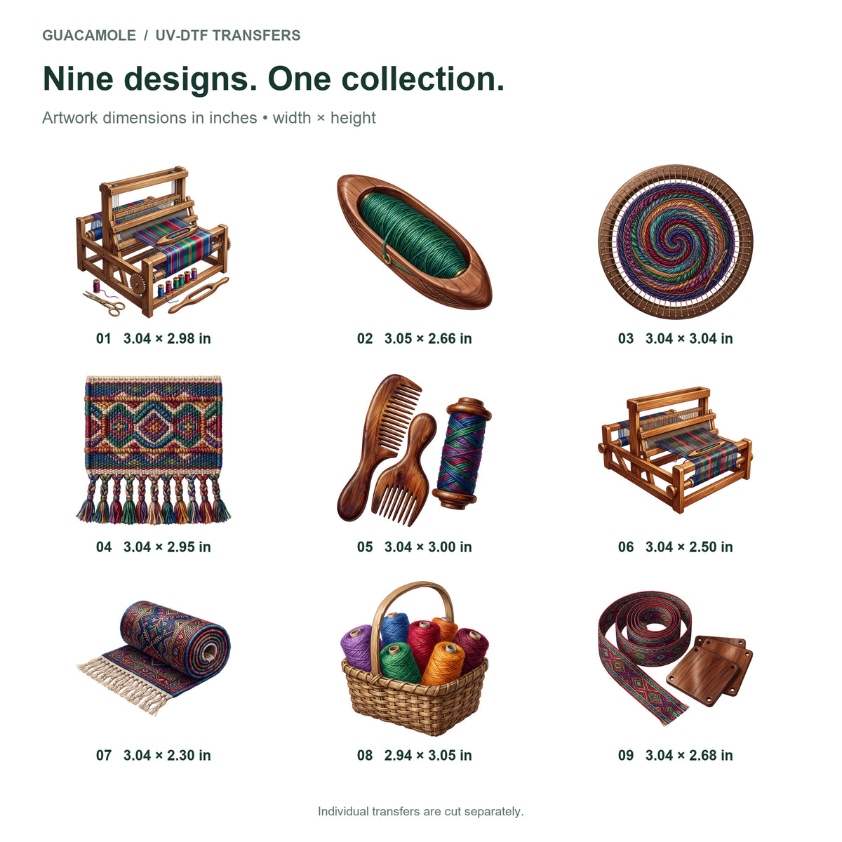 Weaving Loom Studio — Nine designs and sizes