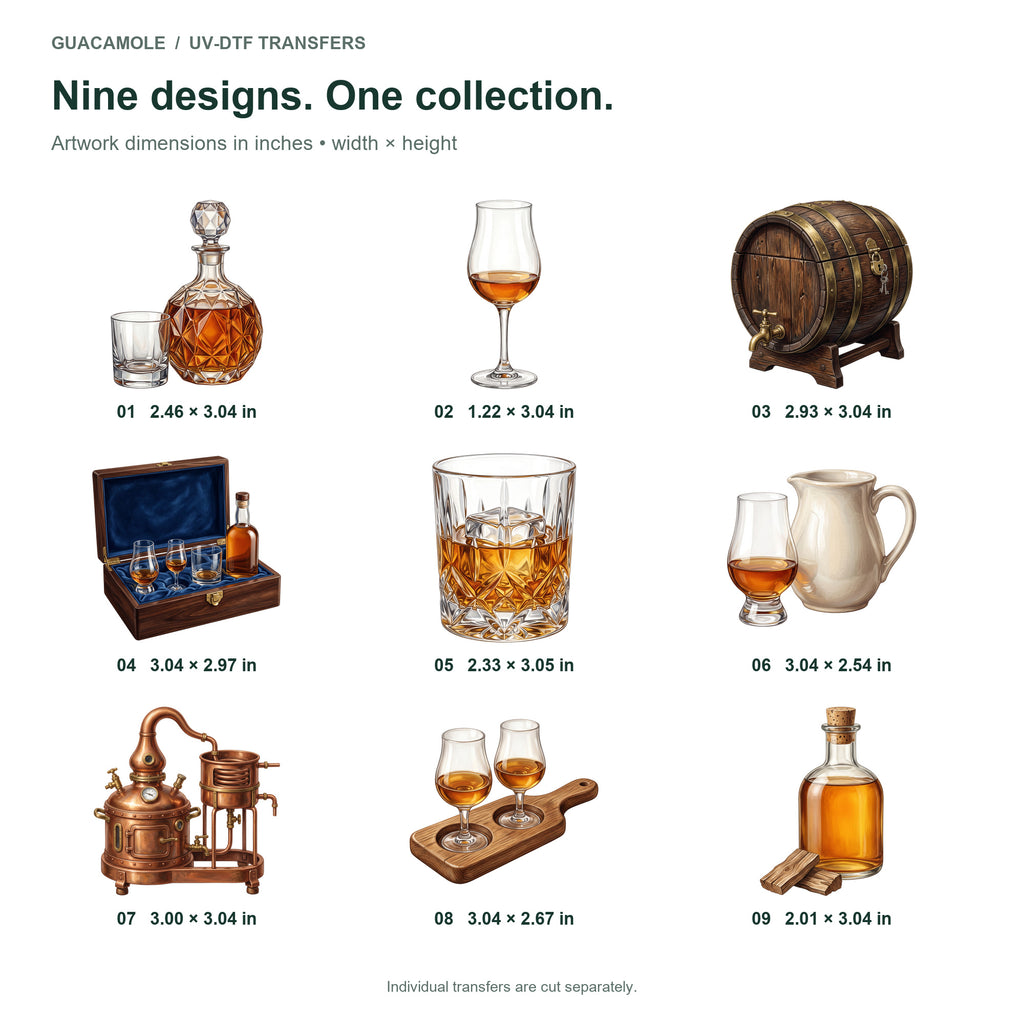 Whiskey Tasting Cabinet — Nine designs and sizes