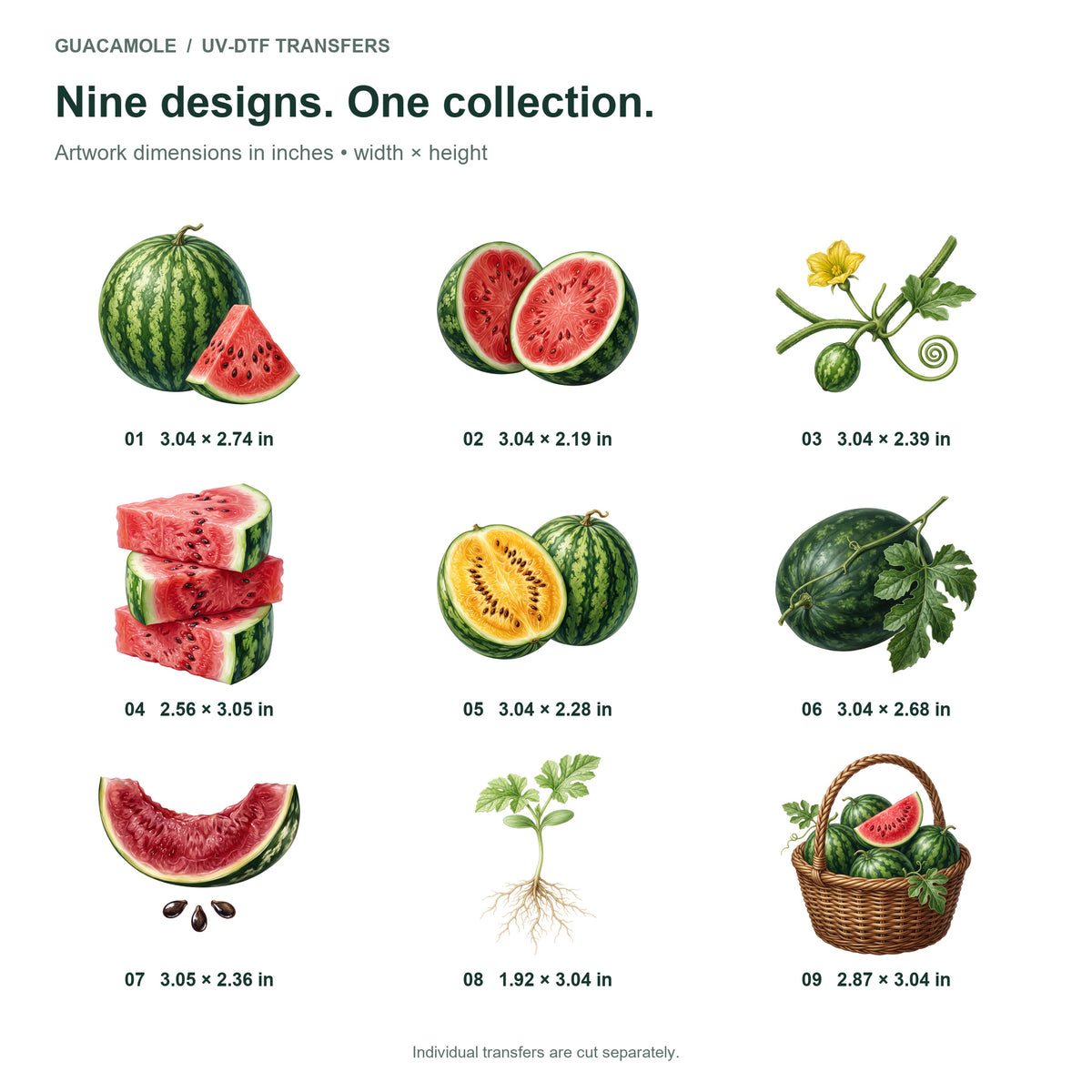 Watermelon Harvest — Nine designs and sizes