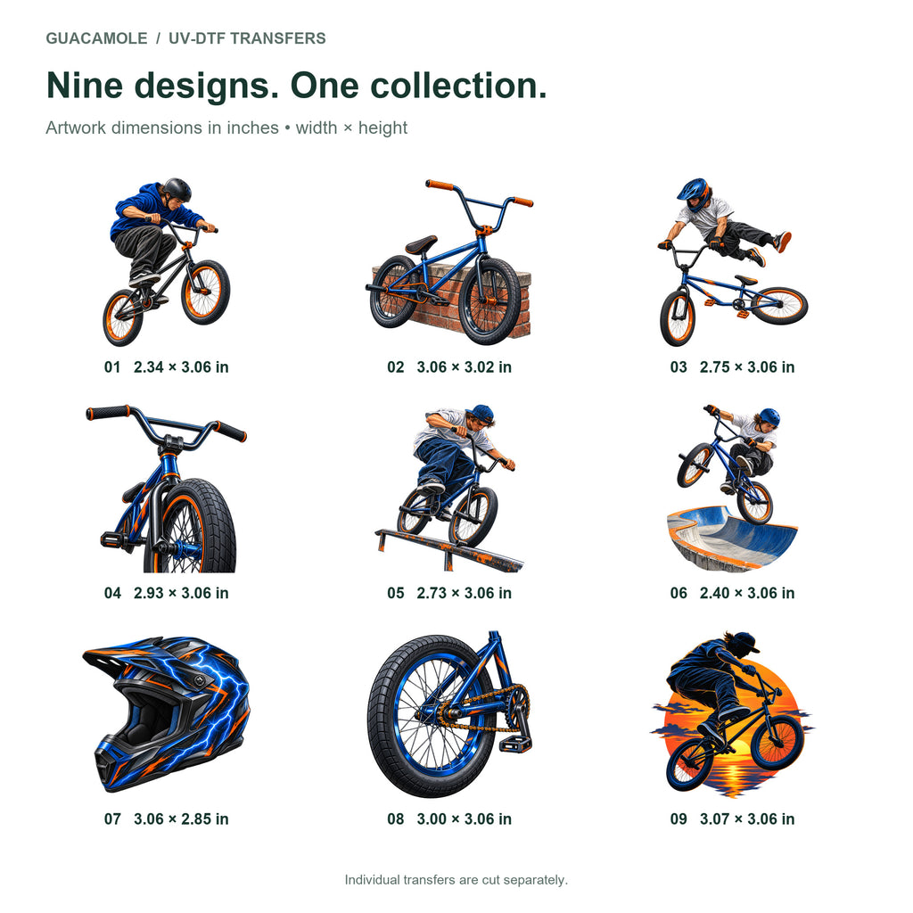 BMX - Street Session — Nine designs and sizes
