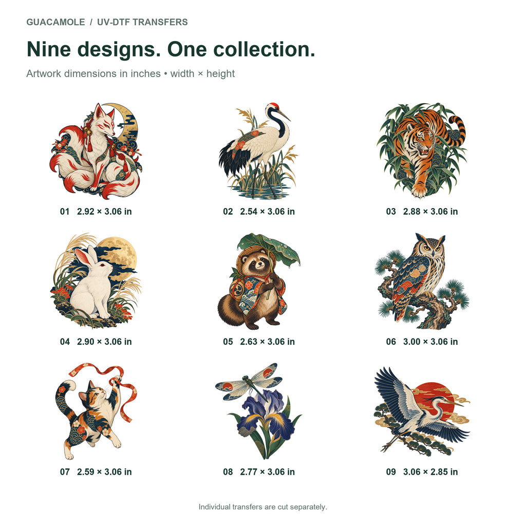 Ukiyo-e - Creatures and Folklore — Nine designs and sizes