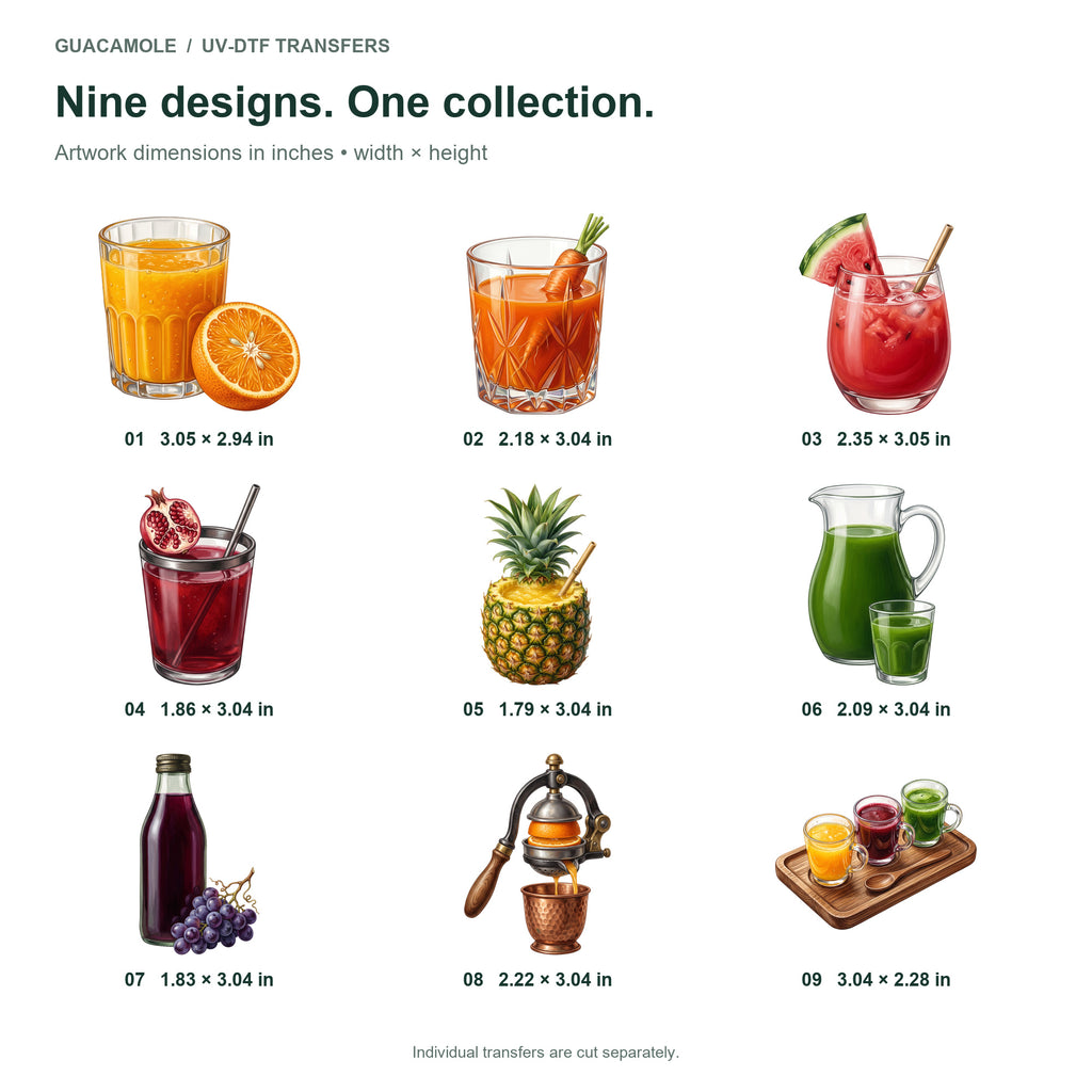Fresh Juice Stand — Nine designs and sizes