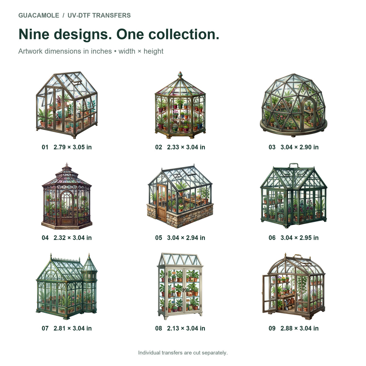 Crystal Garden Greenhouses — Nine designs and sizes