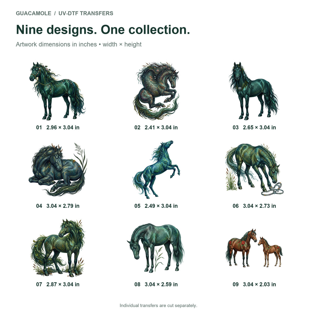 Kelpie River Spirits — Nine designs and sizes