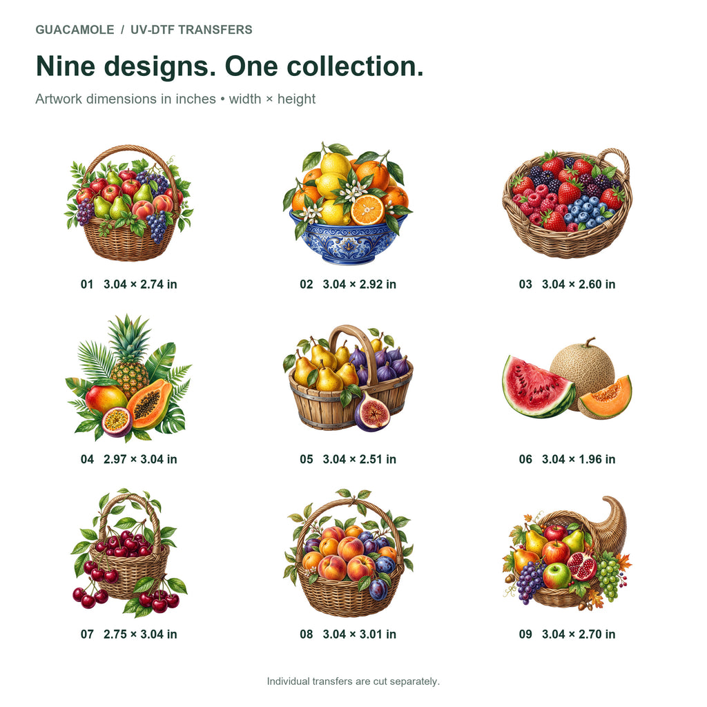 Orchard Fruit Baskets — Nine designs and sizes