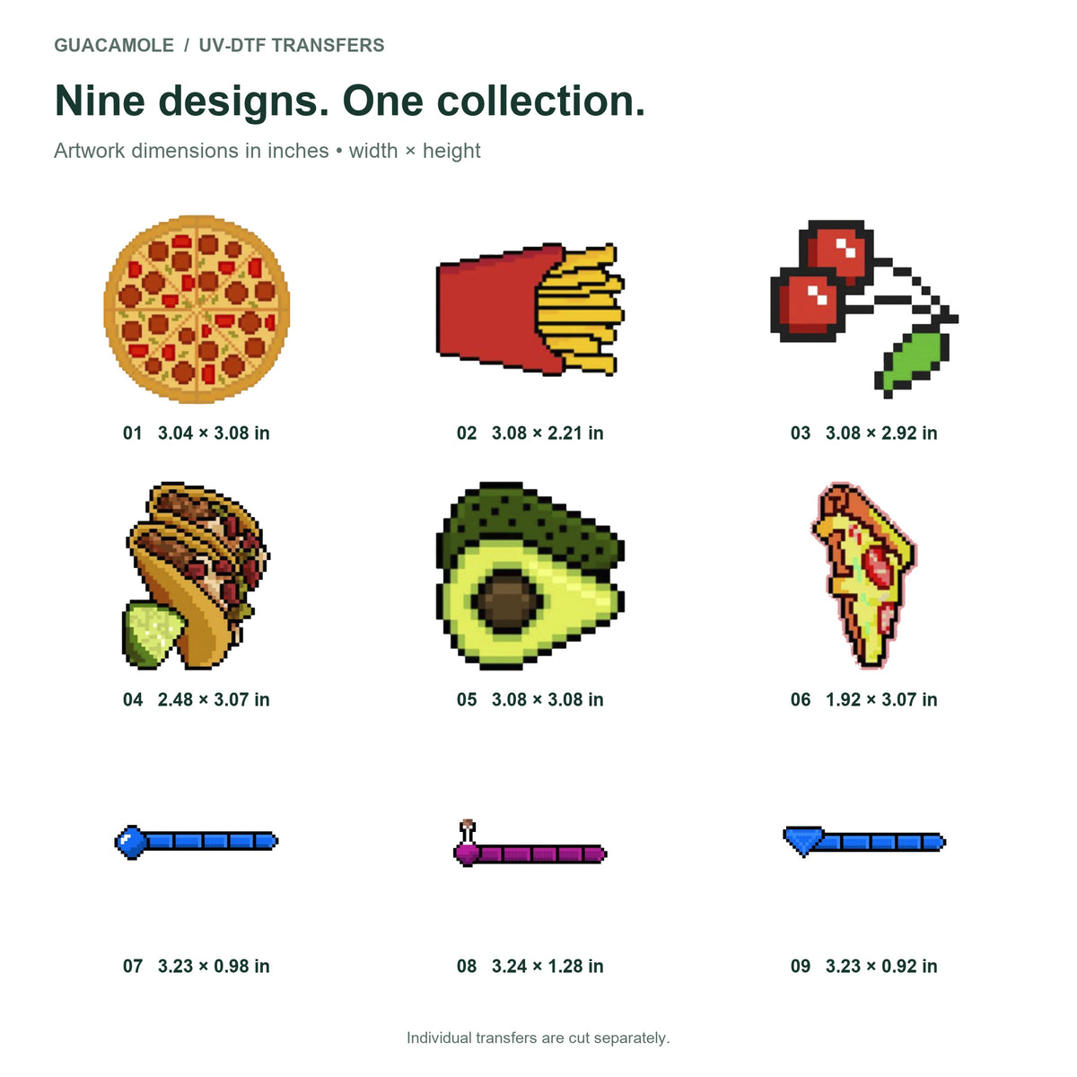 8-Bit - Snack Break — Nine designs and sizes