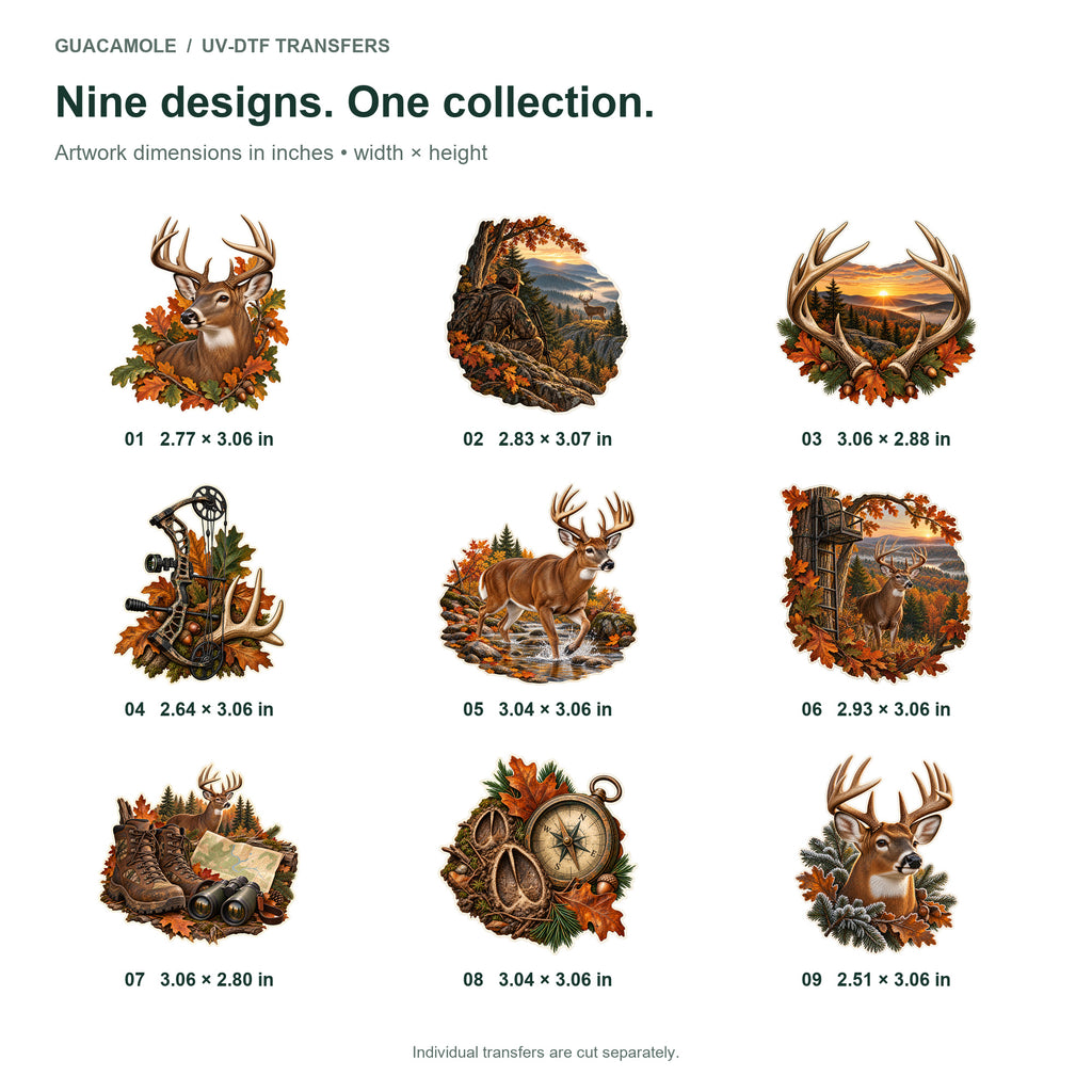 Deer Hunter - Autumn Pursuit — Nine designs and sizes