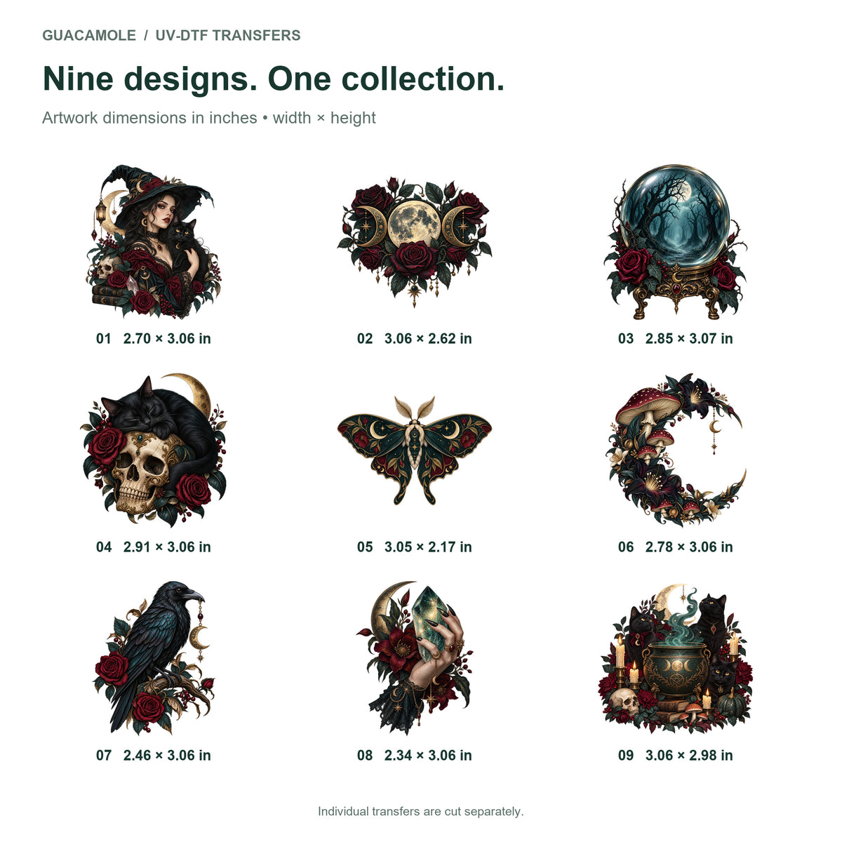 Halloween - Moonlit Coven — Nine designs and sizes