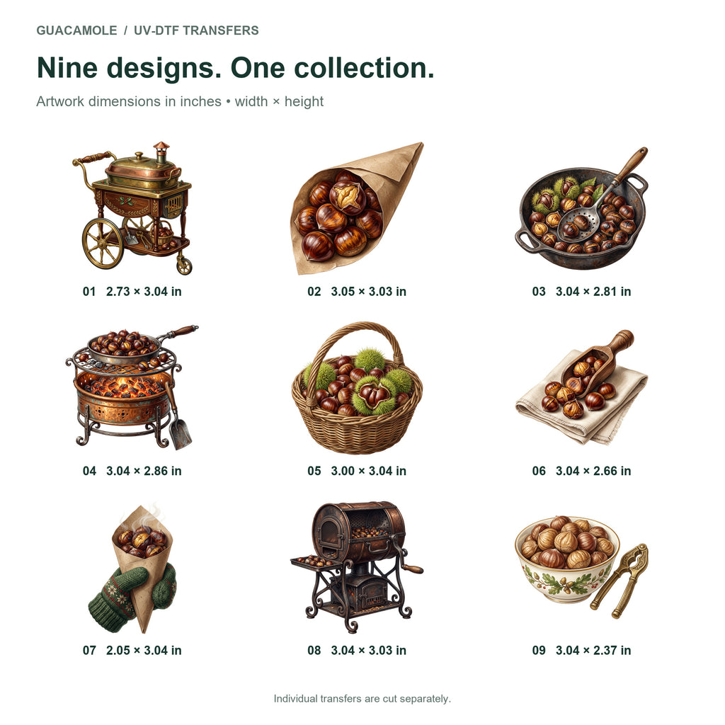 Chestnut Roasting Cart — Nine designs and sizes
