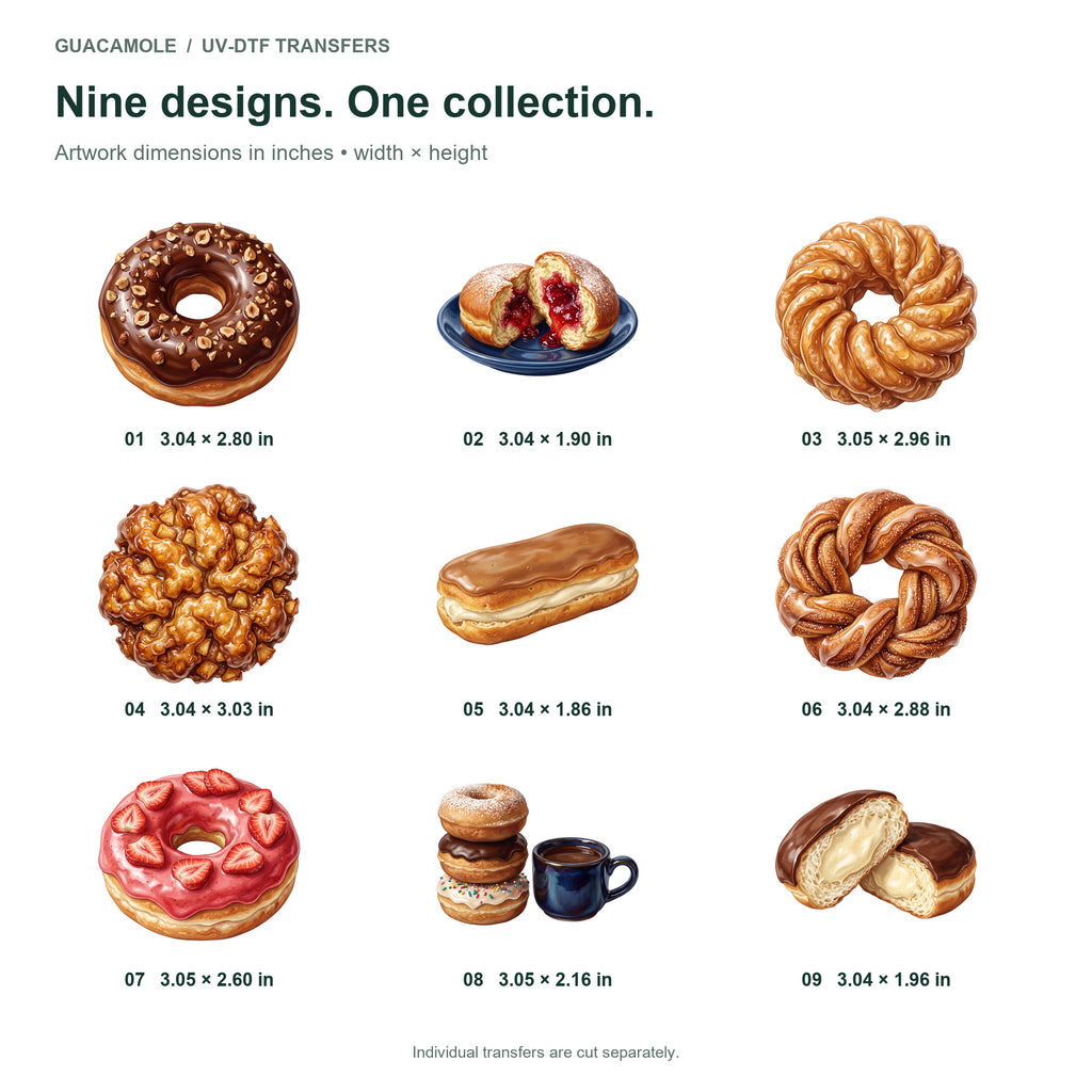 Donut Shop Window — Nine designs and sizes