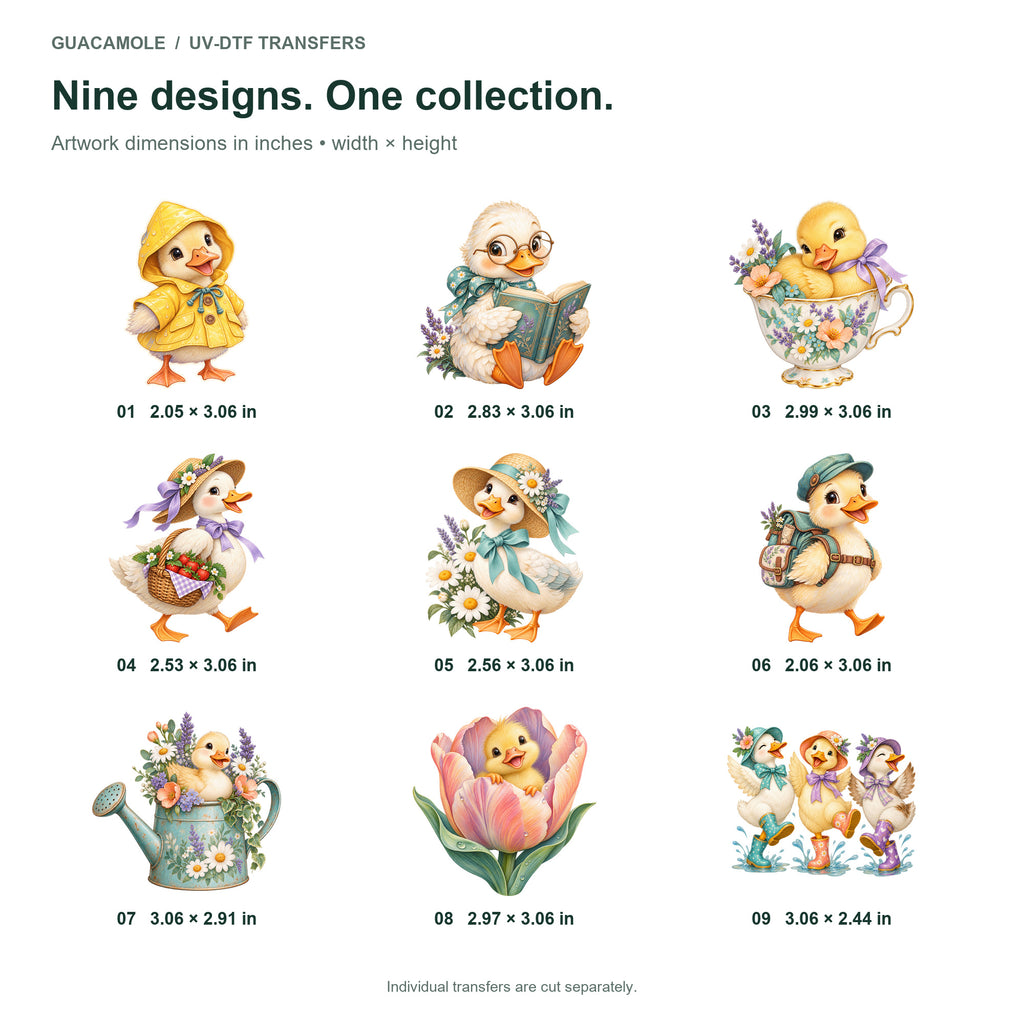 Duck Lovers - Whimsical Waterfowl — Nine designs and sizes