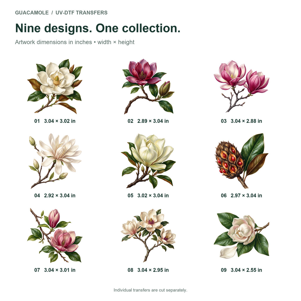 Magnolia Branches — Nine designs and sizes