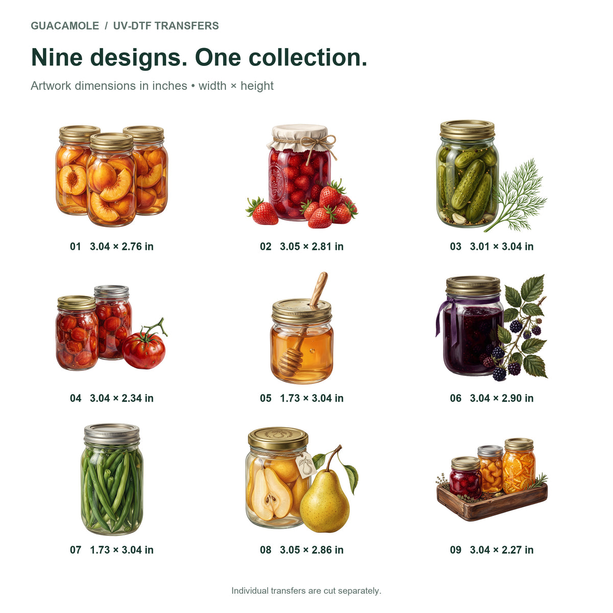 Homestead Canning Pantry — Nine designs and sizes