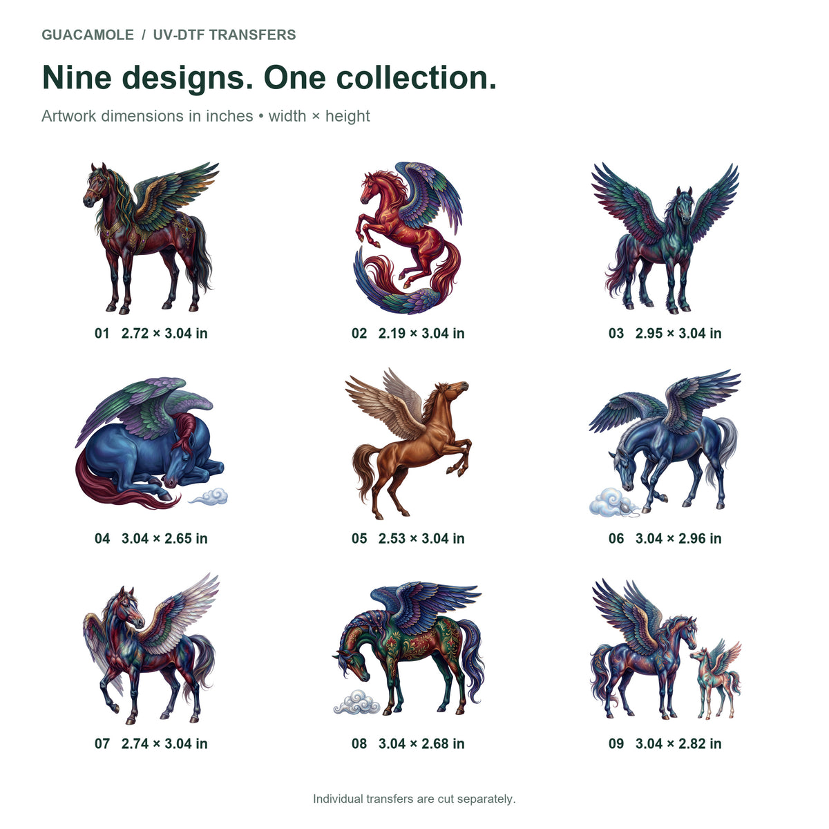 Pegasus Sky Dancers — Nine designs and sizes
