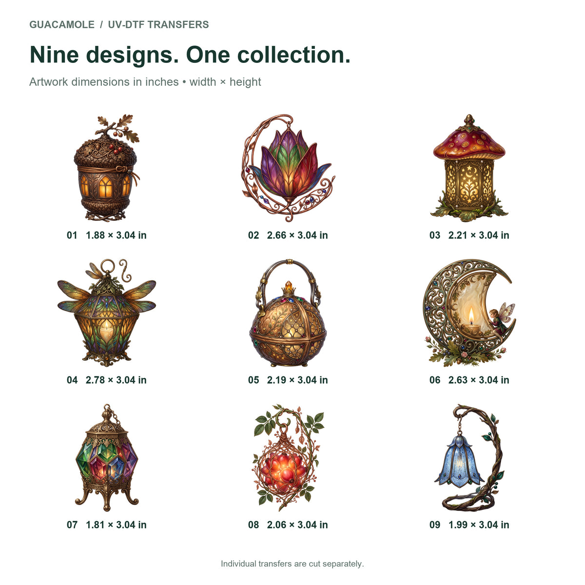 Fairy Lantern Collection — Nine designs and sizes