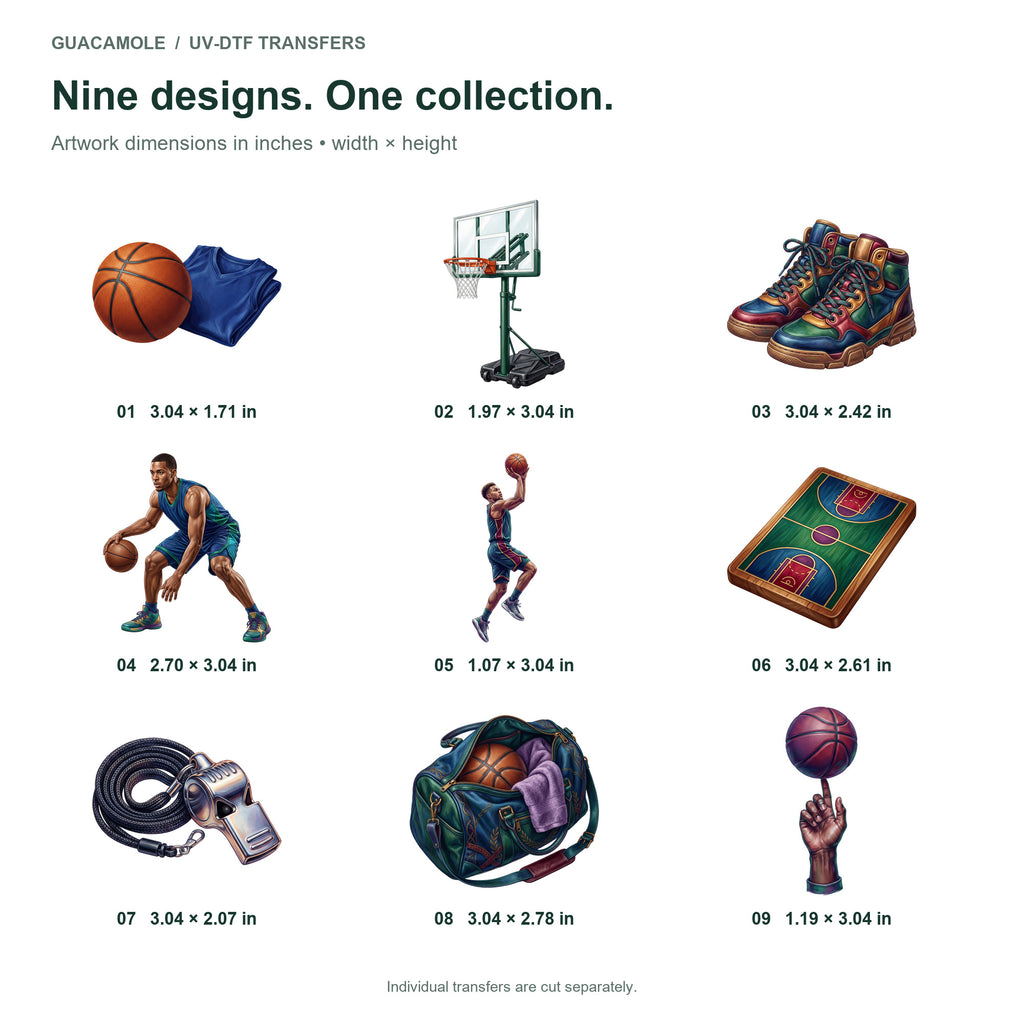 Basketball Court Life — Nine designs and sizes