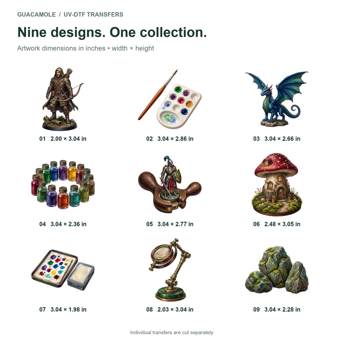 Miniature Painting Desk — Nine designs and sizes