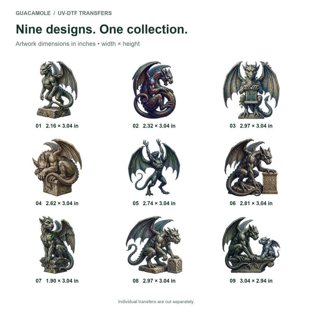 Gargoyle Rooftop Watch — Nine designs and sizes