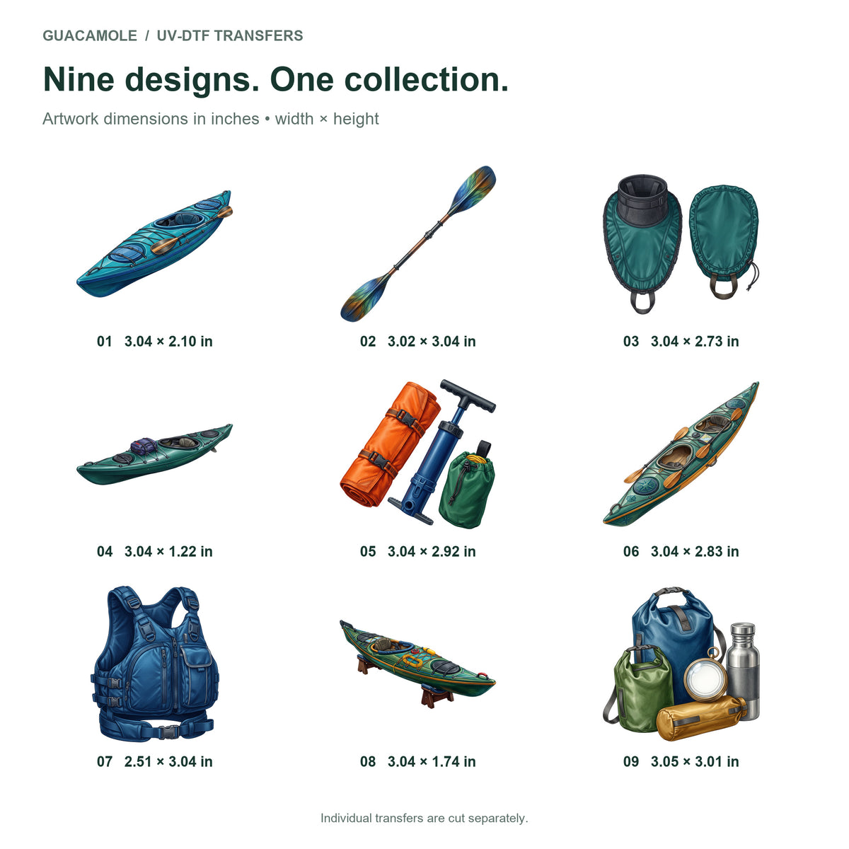 Sea Kayak Expeditions — Nine designs and sizes