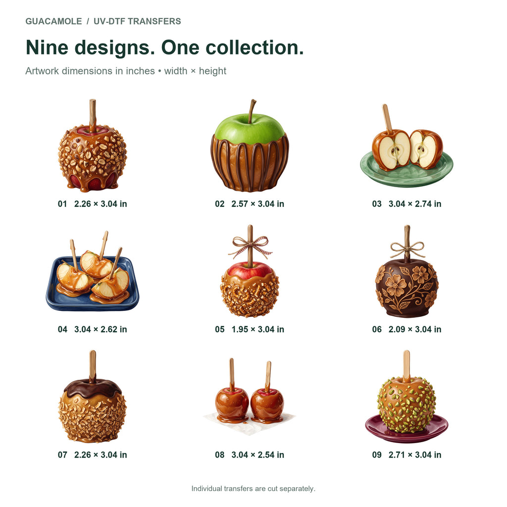Caramel Apple Fair — Nine designs and sizes
