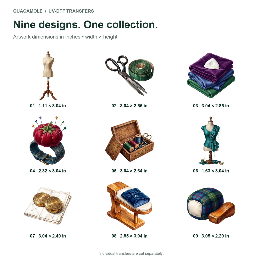 Dressmaker Atelier — Nine designs and sizes