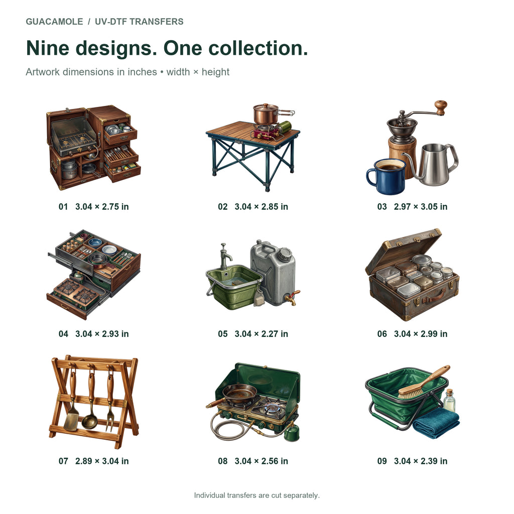 Overland Camp Kitchen — Nine designs and sizes