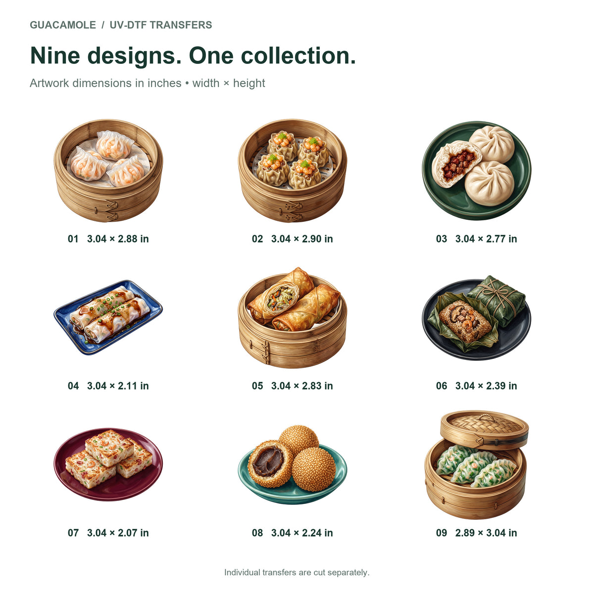 Dim Sum Baskets — Nine designs and sizes
