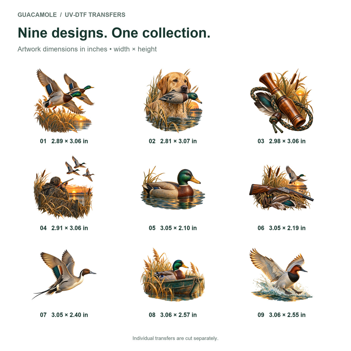 Duck Hunter - Marsh Dawn — Nine designs and sizes