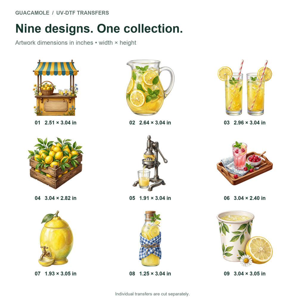 Summer Lemonade Stand — Nine designs and sizes