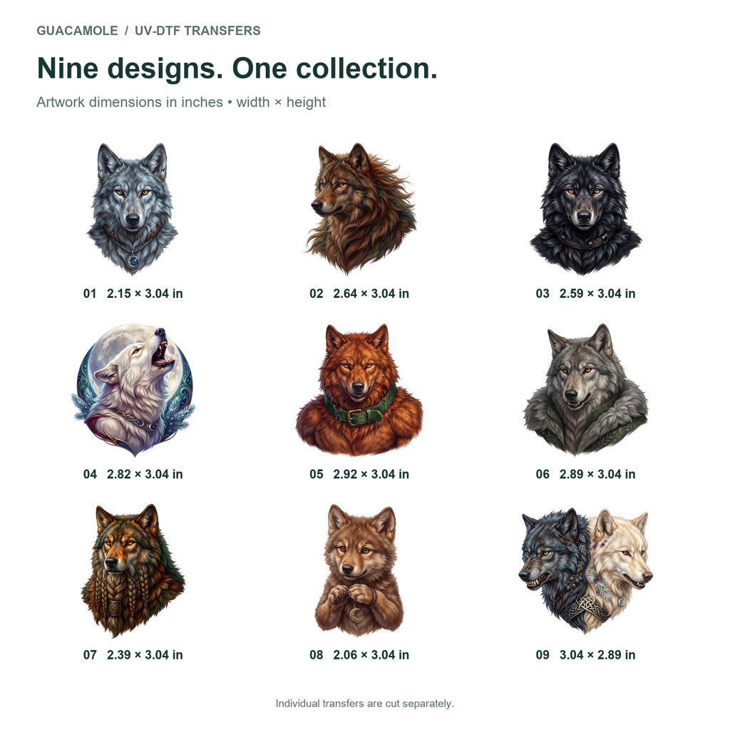 Werewolf Moon Portraits — Nine designs and sizes