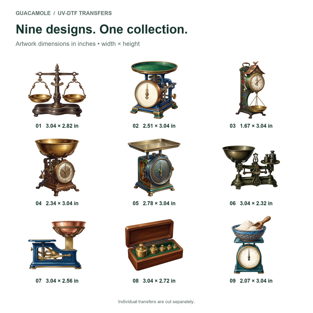 Mechanical Kitchen Scales — Nine designs and sizes