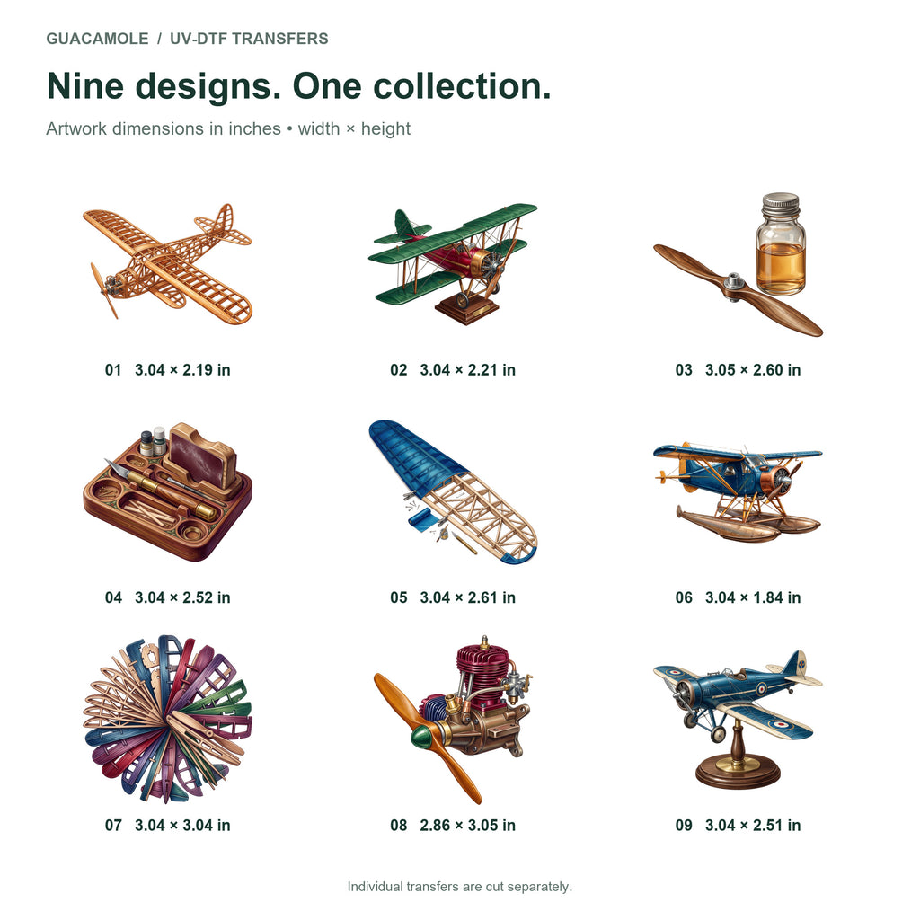 Model Airplane Workshop — Nine designs and sizes